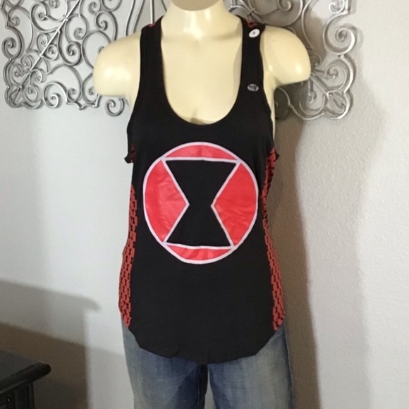 WeLoveFine Tops - WeLoveFine x Marvel Black Widow Tank Top Sm